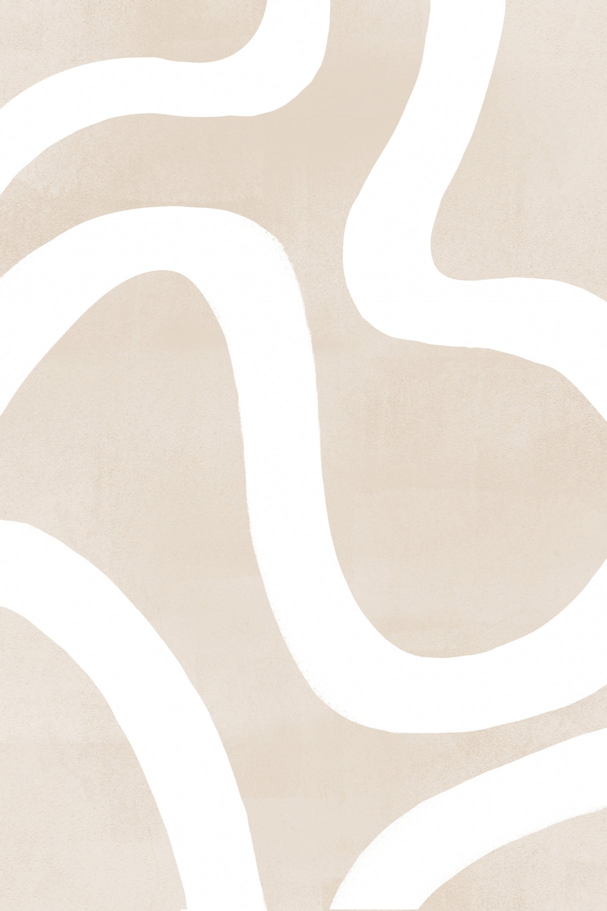 Squiggly Abstract Art Poster och Canvastavla