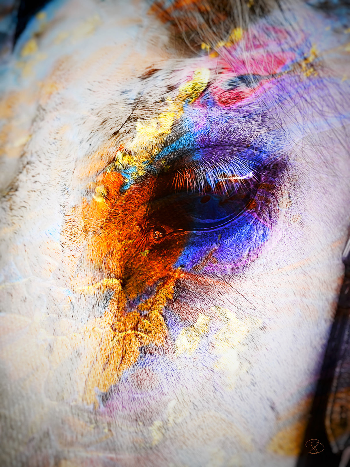 Painted Horse Poster och Canvastavla