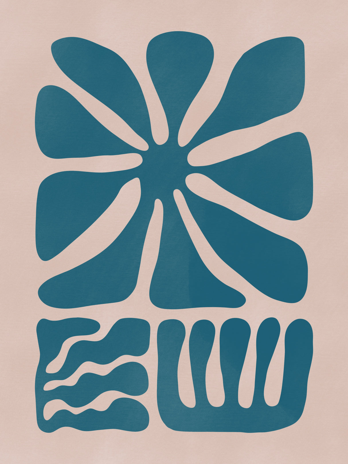 Floral Cut Out Poster och Canvastavla