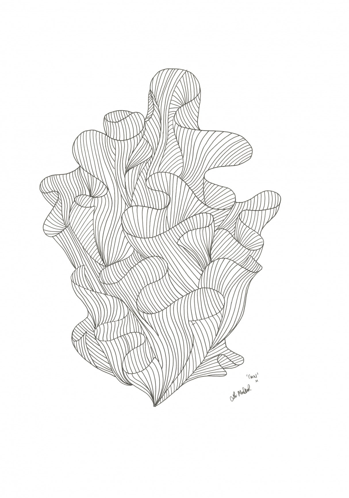 Coral Jpeg Poster och Canvastavla