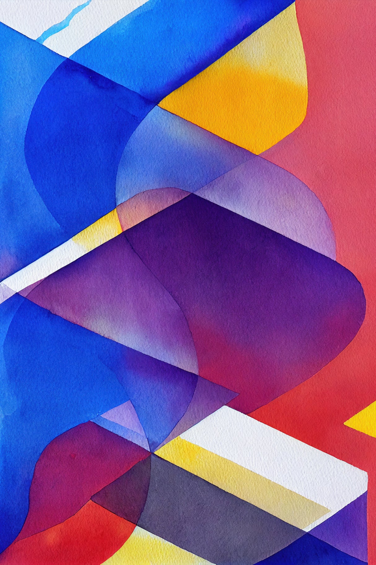 Nature Inspired Abstract Watercolor (Day 32) Poster och Canvastavla