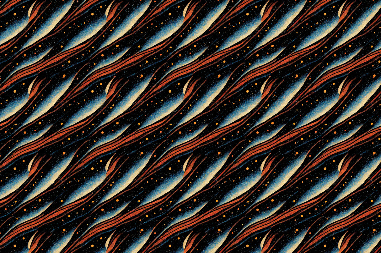 Space Pattern Poster och Canvastavla