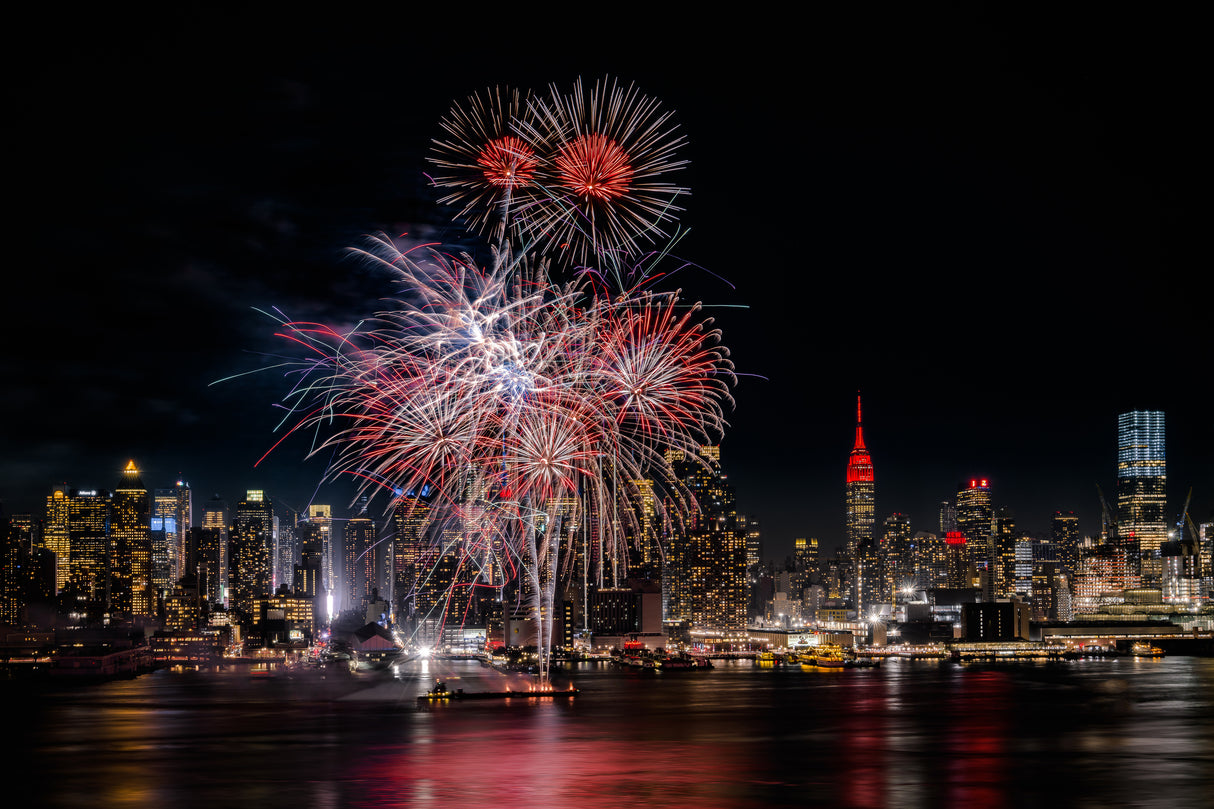 Festive New York City Poster och Canvastavla