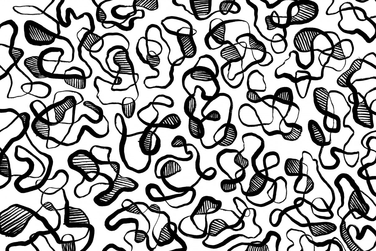 Abstract Thin Lines Pattern Poster och Canvastavla