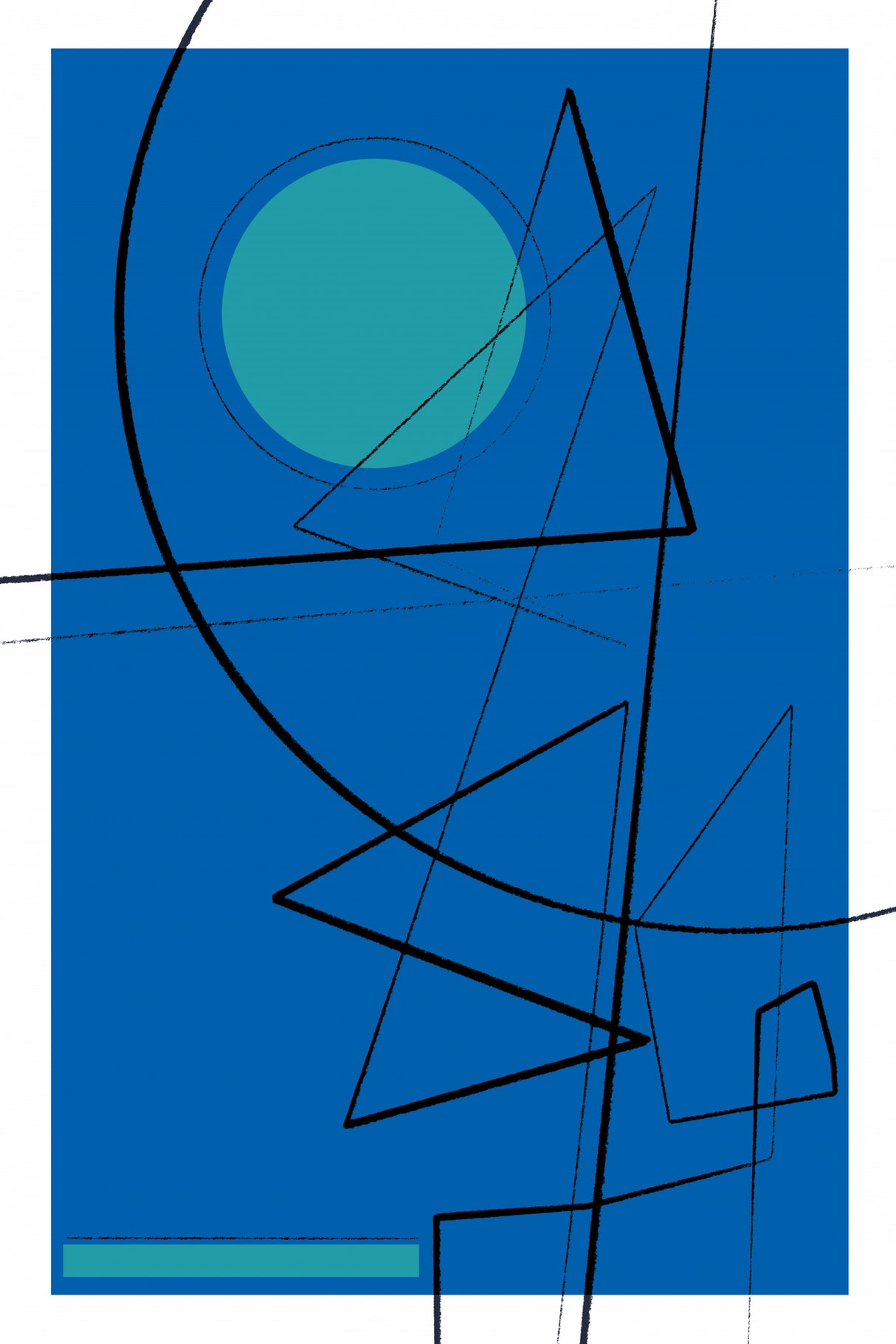 Angularlines No19 Poster och Canvastavla