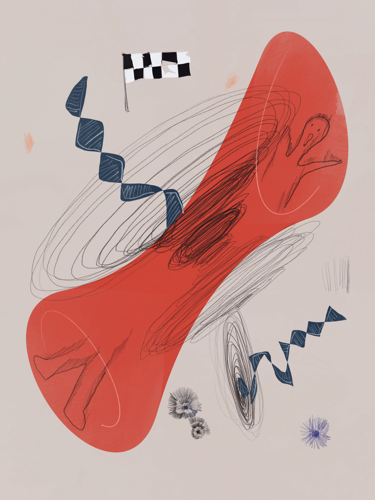 Space Loop Poster och Canvastavla