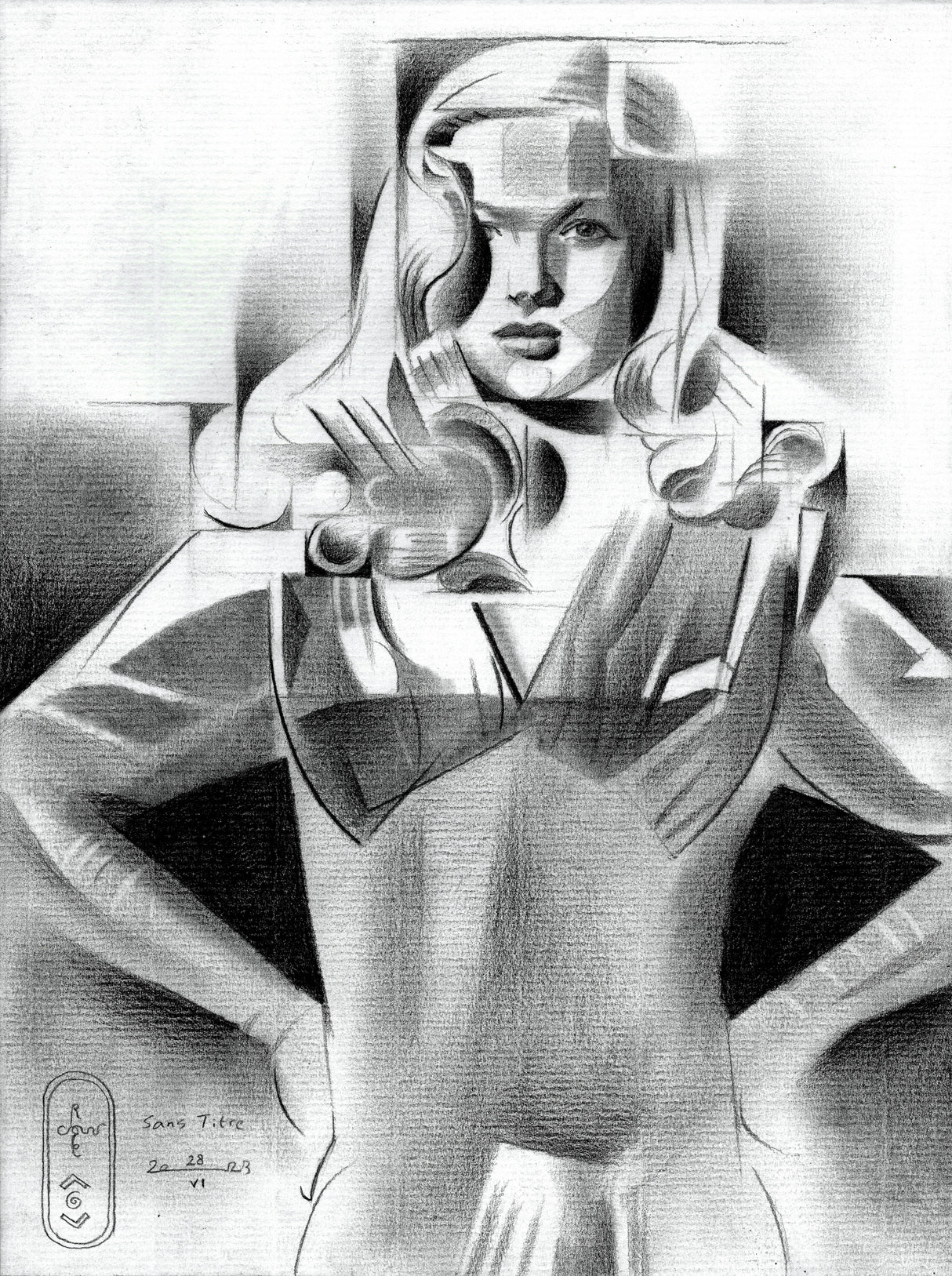 Sans Titre 28 06 23 (veronica Lake) Poster och Canvastavla