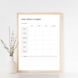 Weekly Family Planner Poster