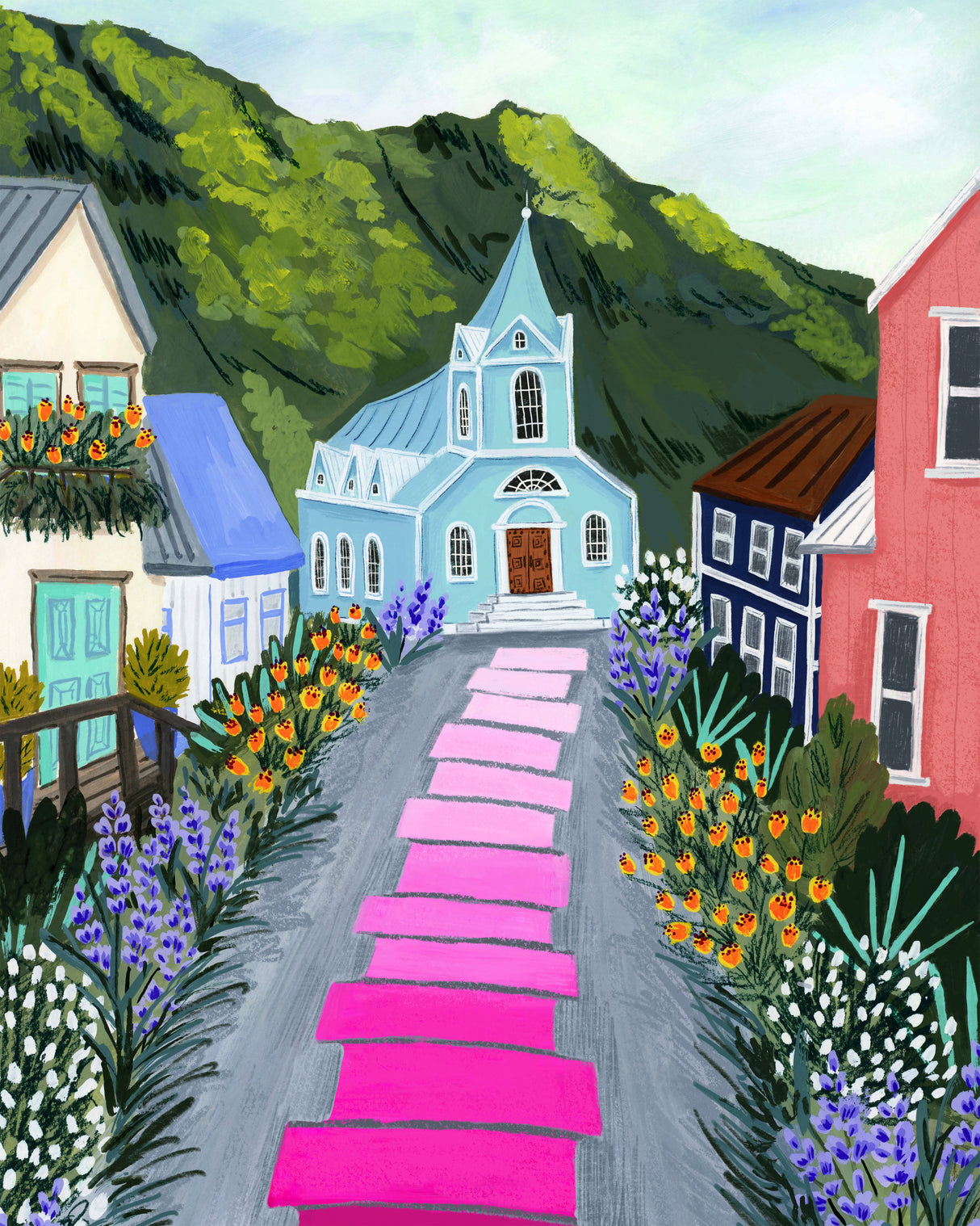 Seydisfjordur Poster och Canvastavla