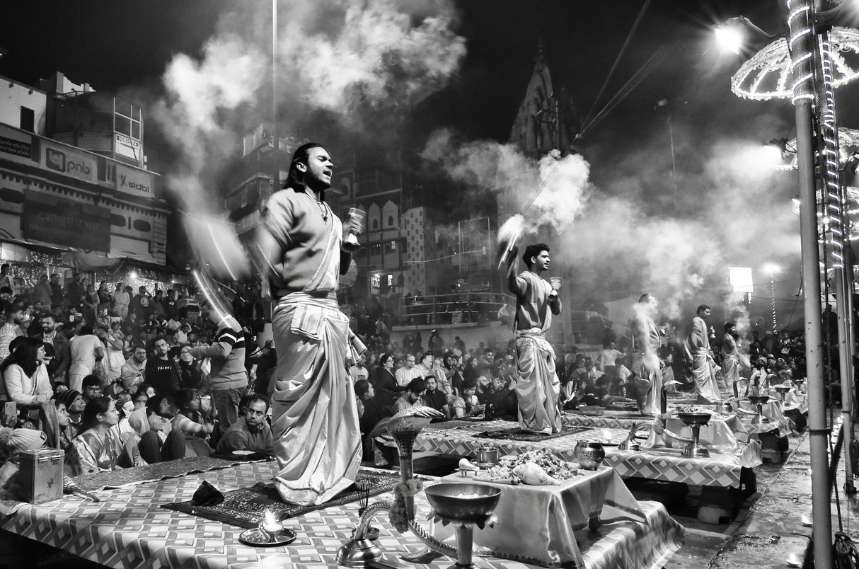 Story of Varanasi Aarti II Poster och Canvastavla