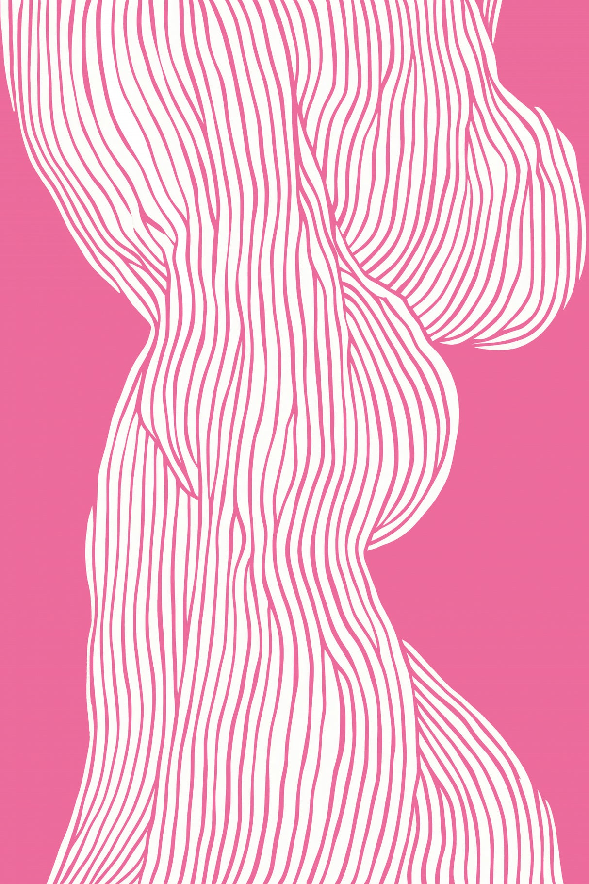 Fibers No 1 (Pink) Poster och Canvastavla