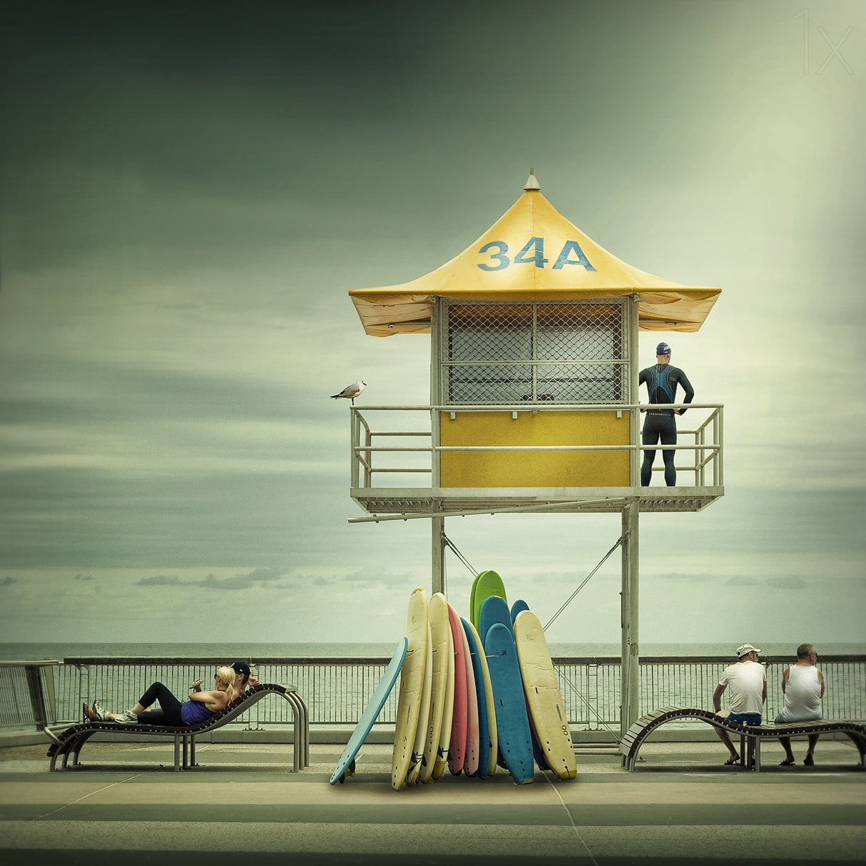 The life guard Poster och Canvastavla