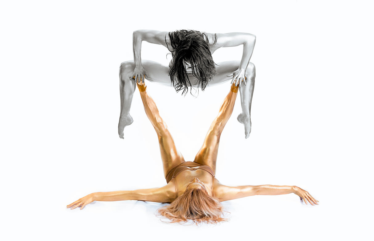 Silver on Gold - Gymnast Series Poster och Canvastavla