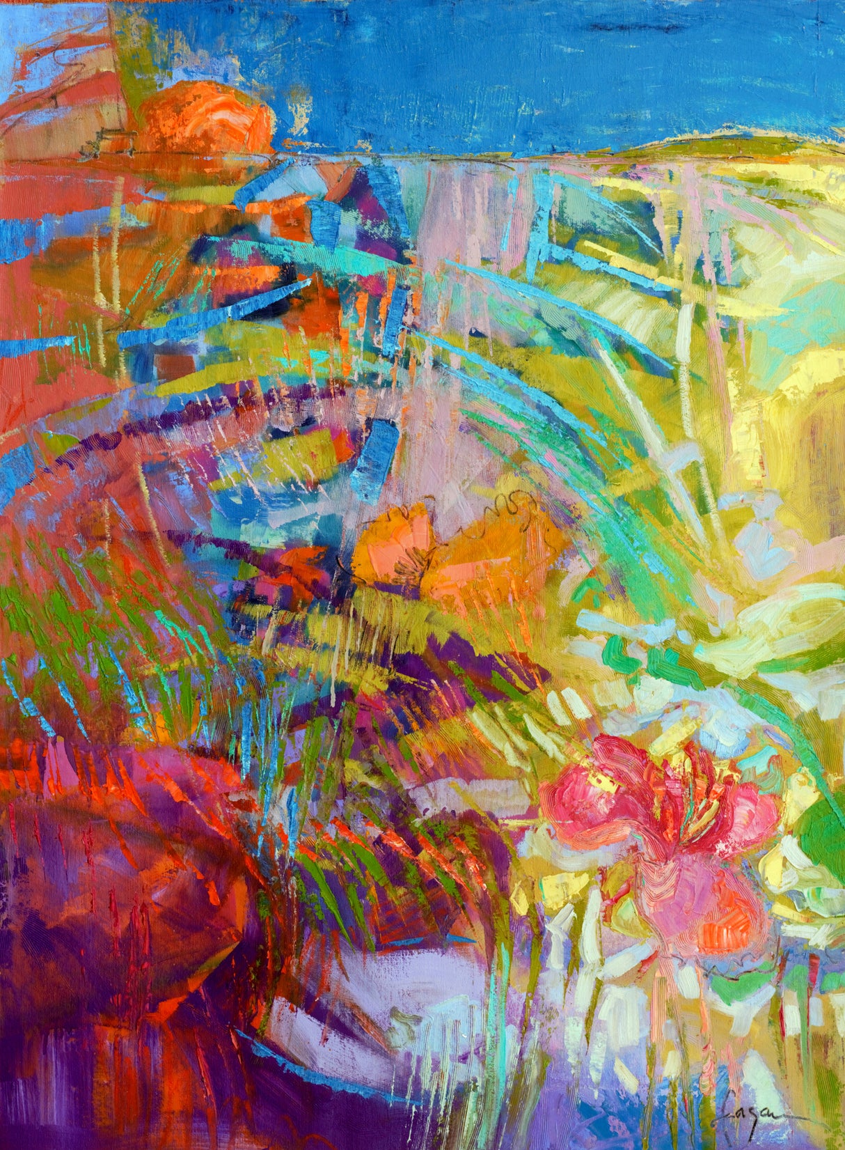 Df648bloomingheart Poster och Canvastavla