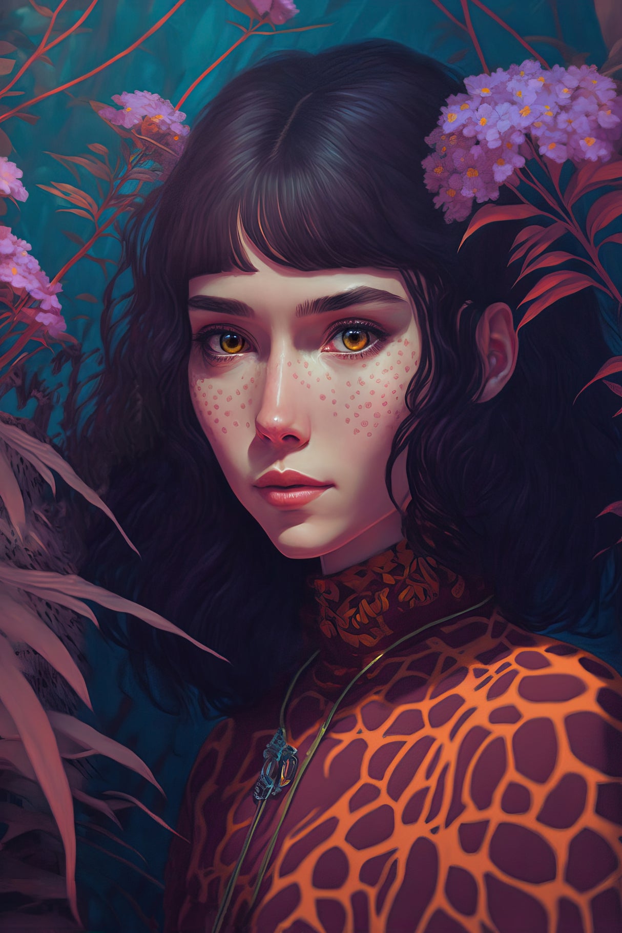 Shy Beauty Poster och Canvastavla