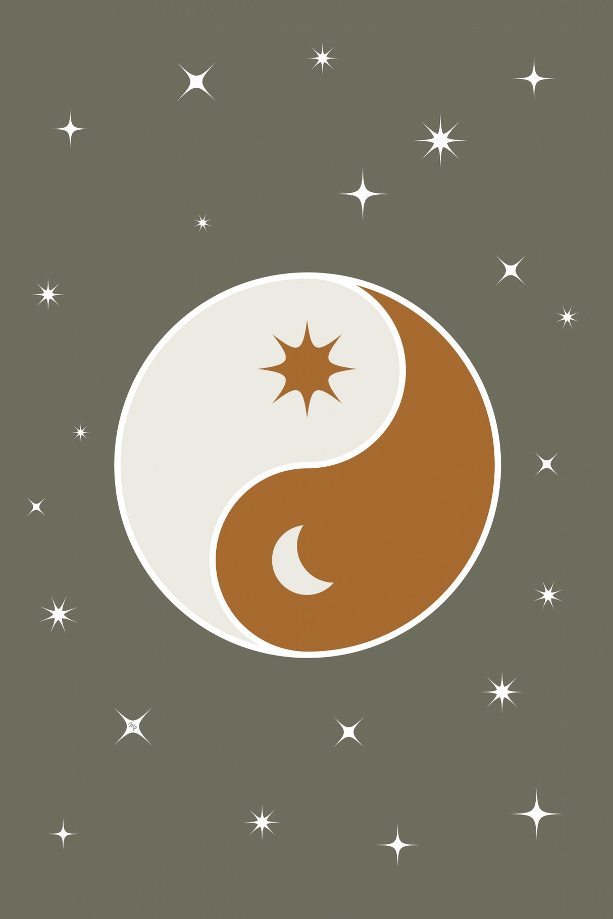 Ying Yang Balance Poster och Canvastavla