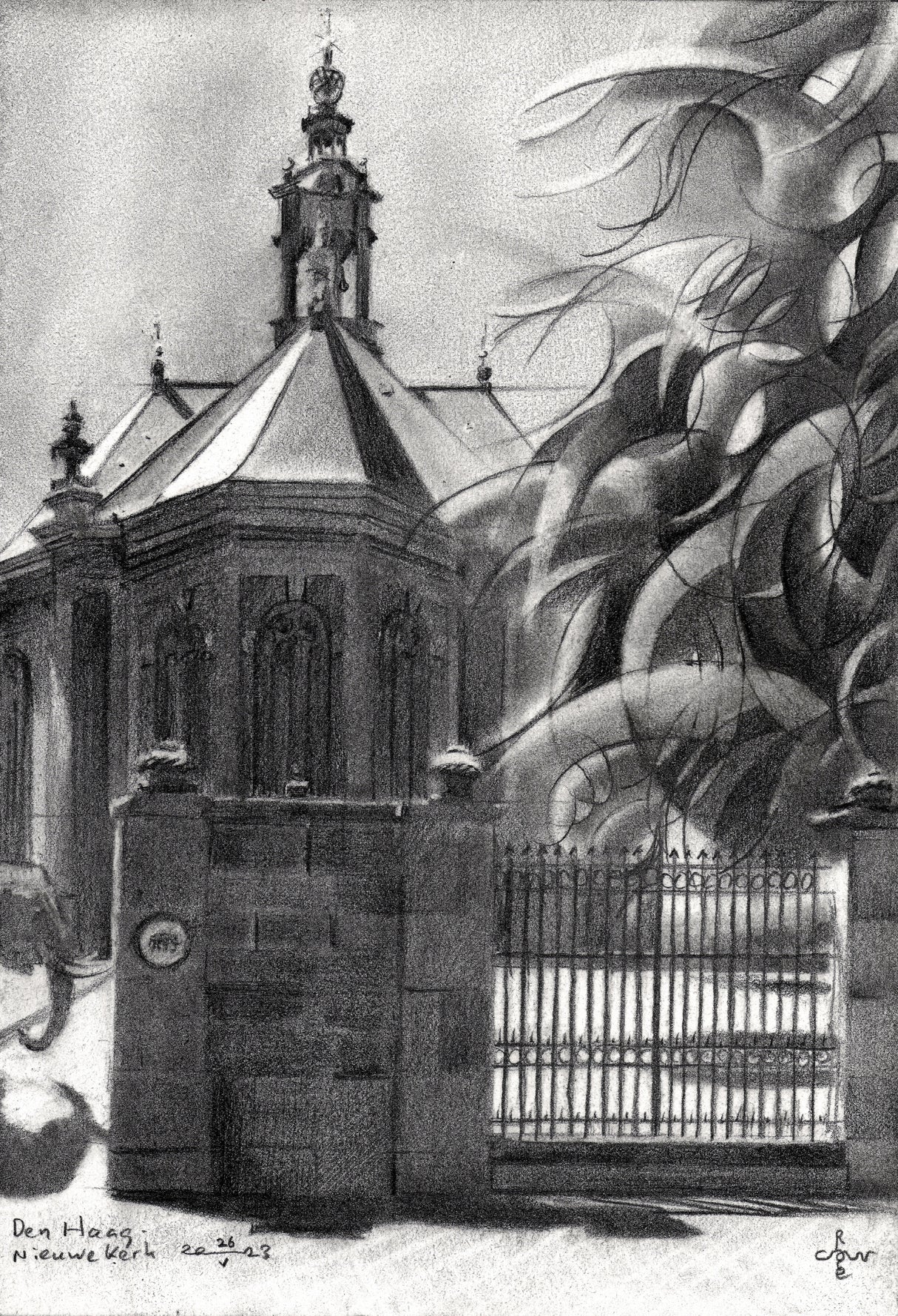 Den Haag Nieuwe Kerk 26 05 23 (2023) Poster och Canvastavla