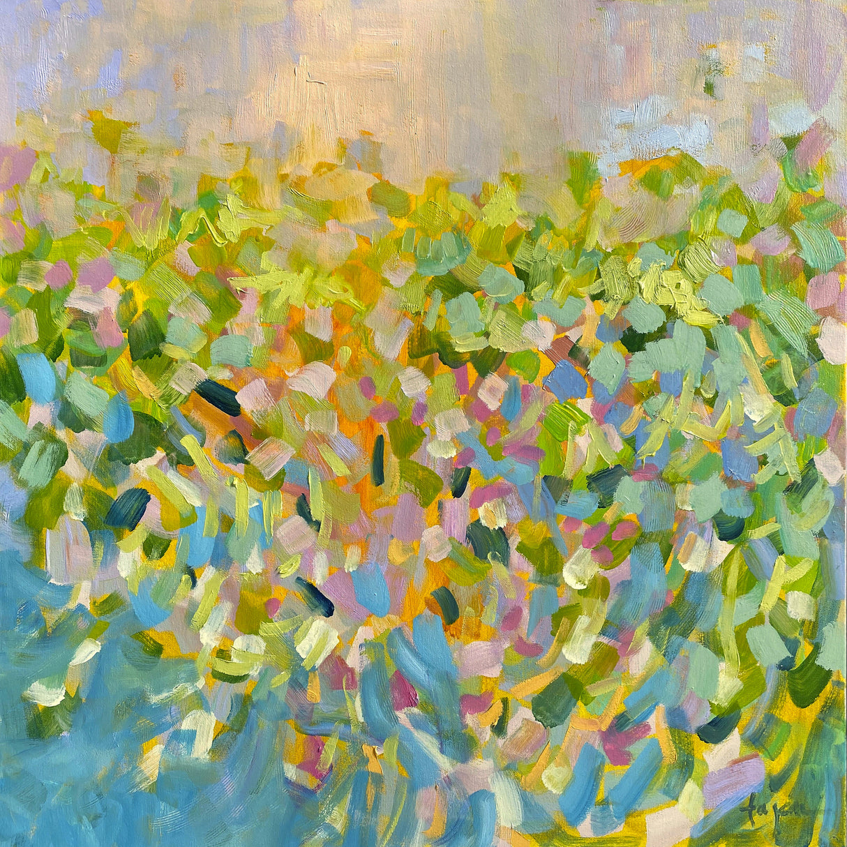 Df010sunrise On a Misty Morning Ii Poster och Canvastavla