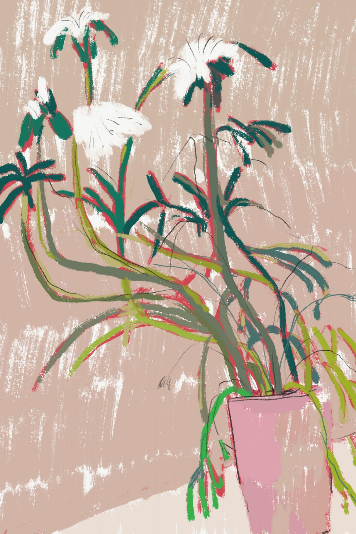 Drying flower Poster och Canvastavla