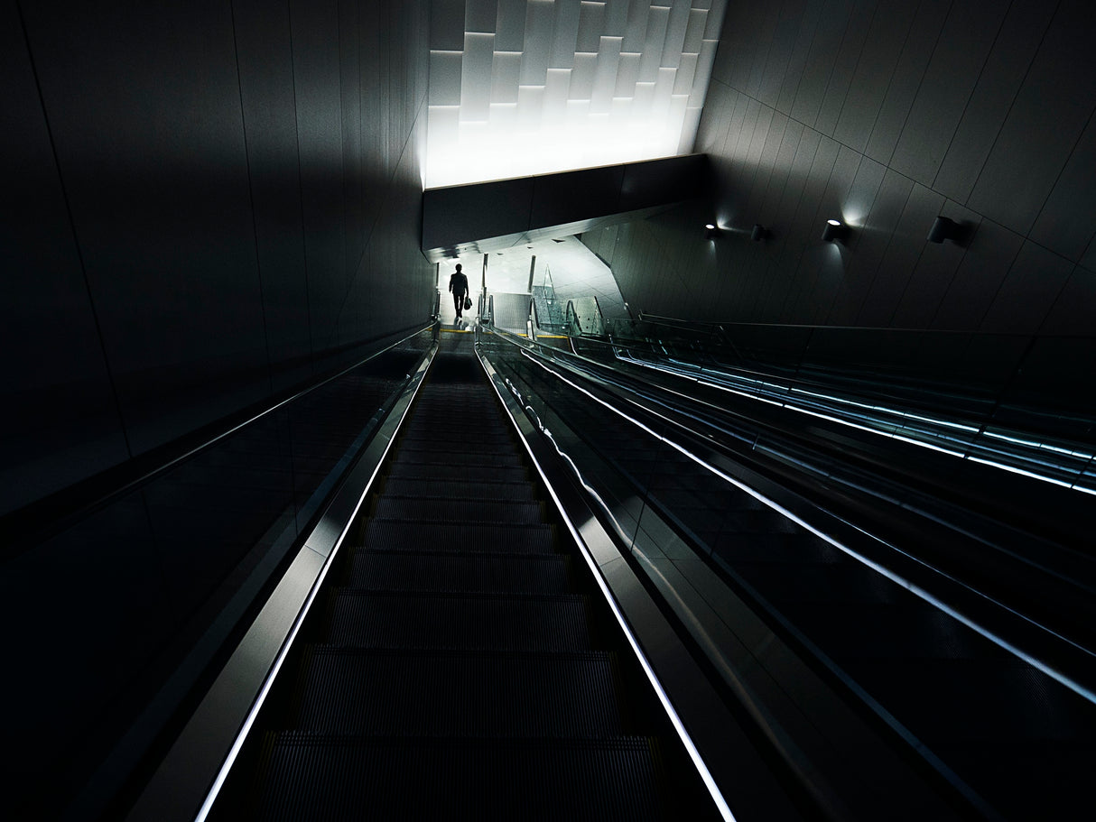 Escalator Poster och Canvastavla