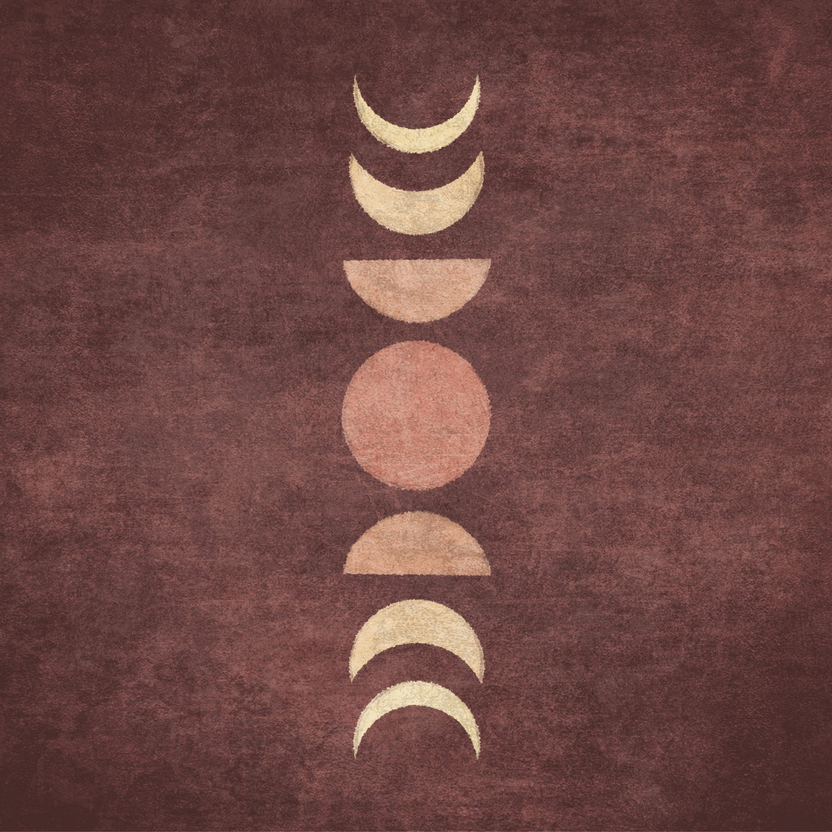 Visne Moon Phases Poster och Canvastavla