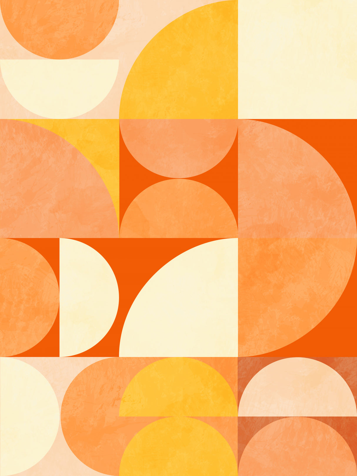 Spring Mid Rhapsody Orange 3 Poster och Canvastavla