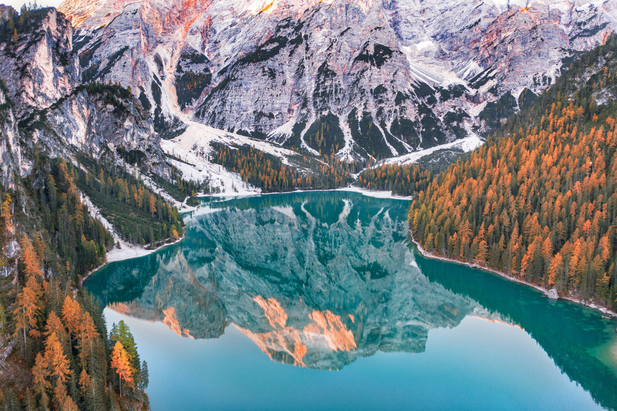 Braies in autumn Poster och Canvastavla