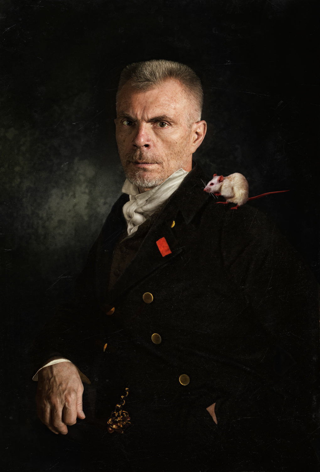 Portrait with mouse Poster och Canvastavla