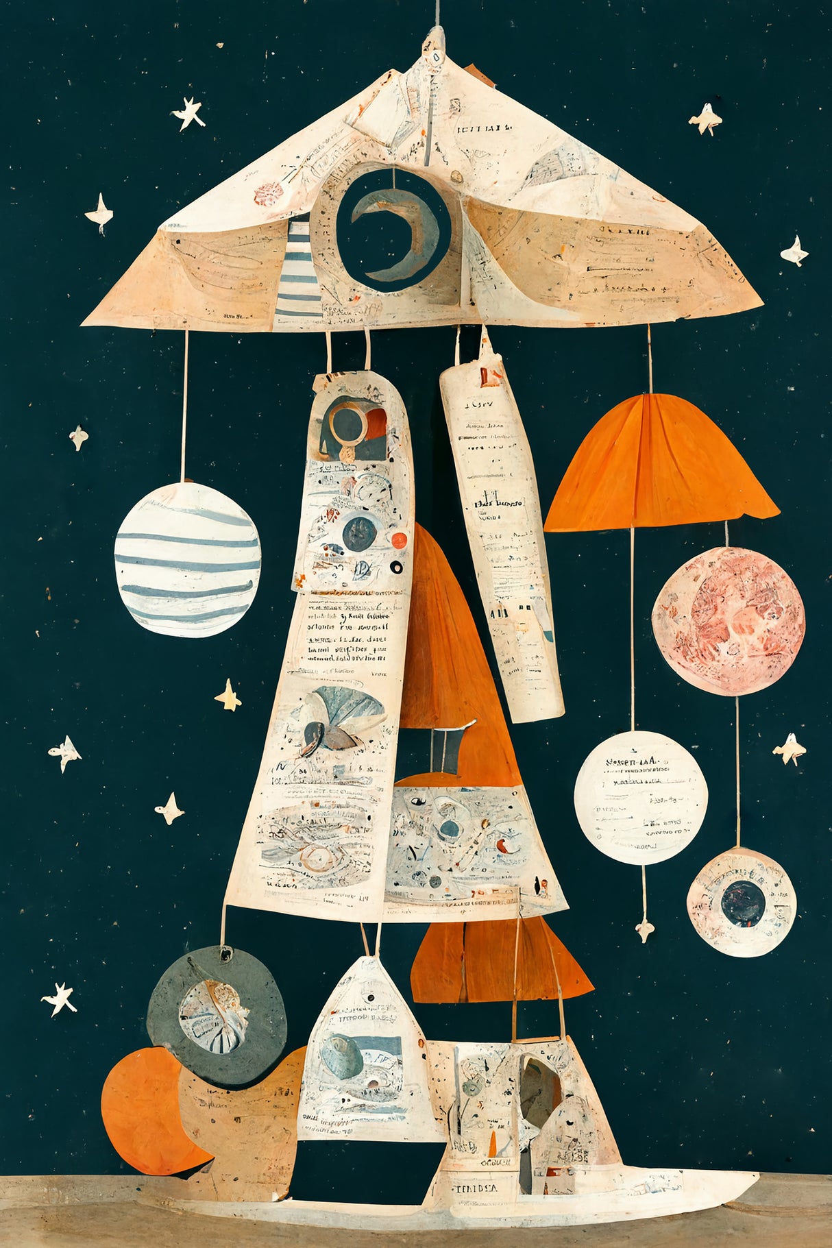 Ufo Mobile Poster och Canvastavla