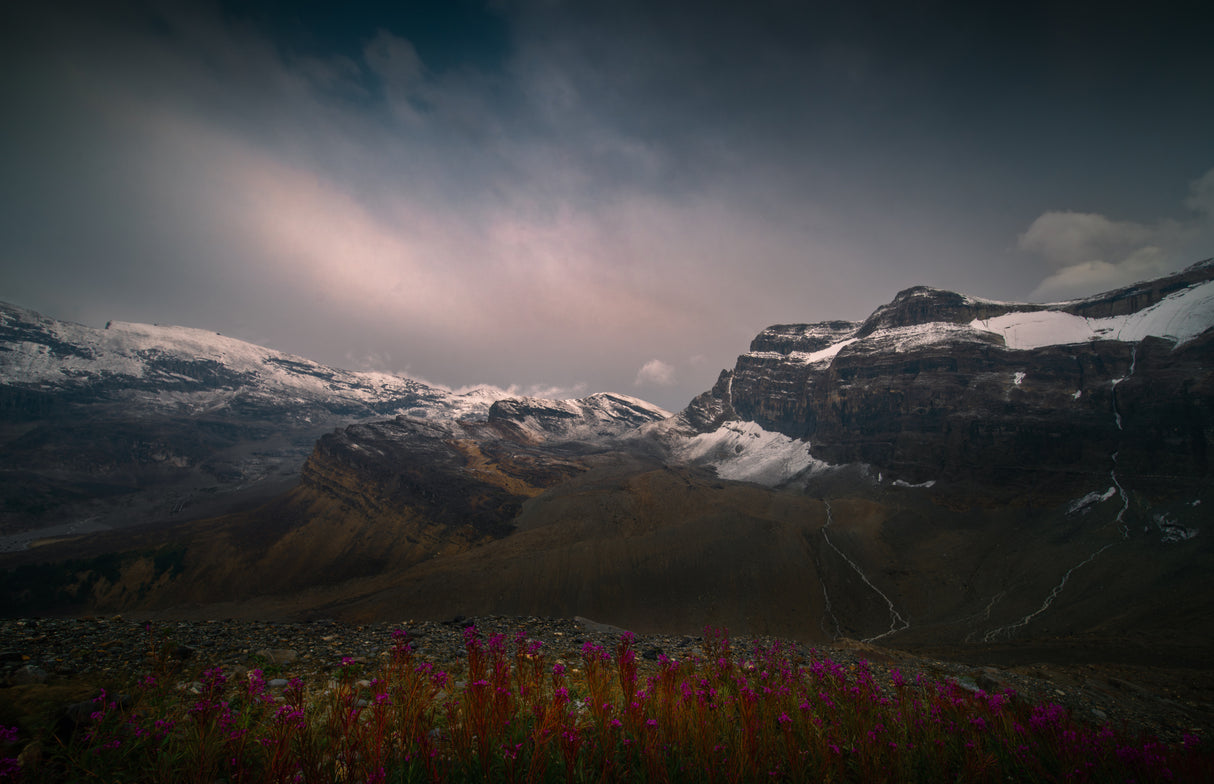 A glacier after a sudden rain storm Poster och Canvastavla