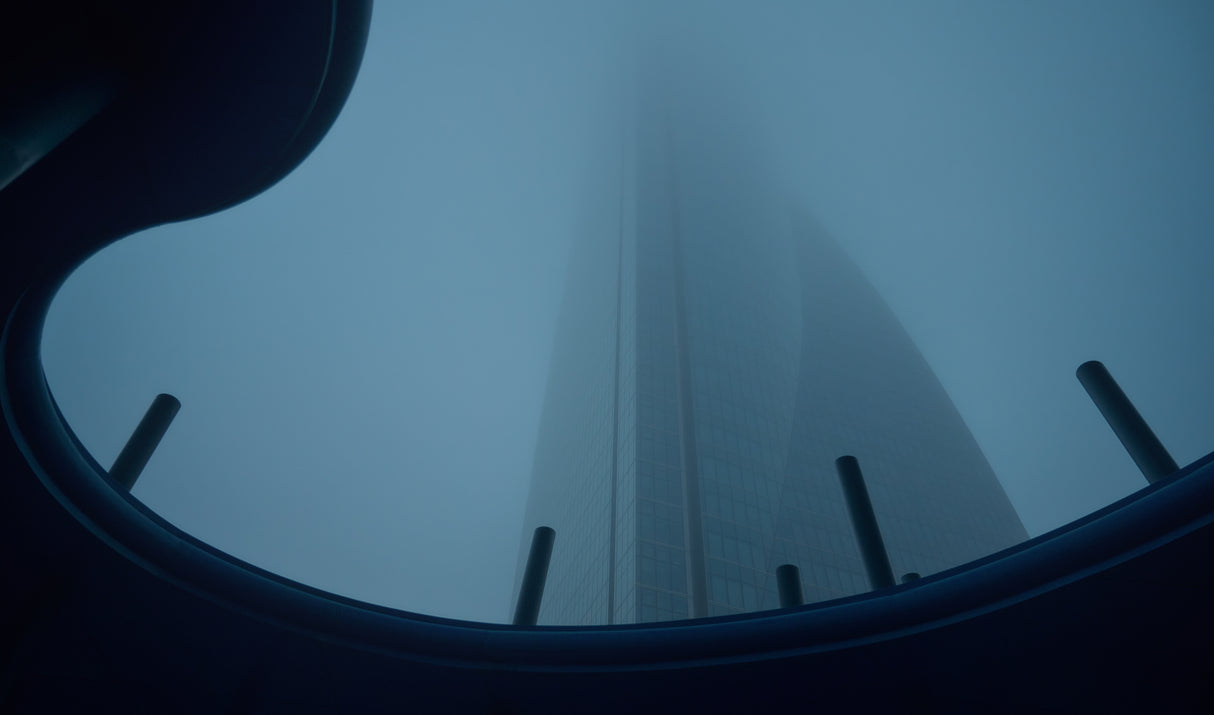 Foggy Tower Poster och Canvastavla