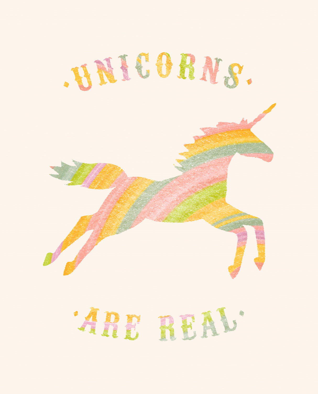Unicorns Are Real Poster och Canvastavla