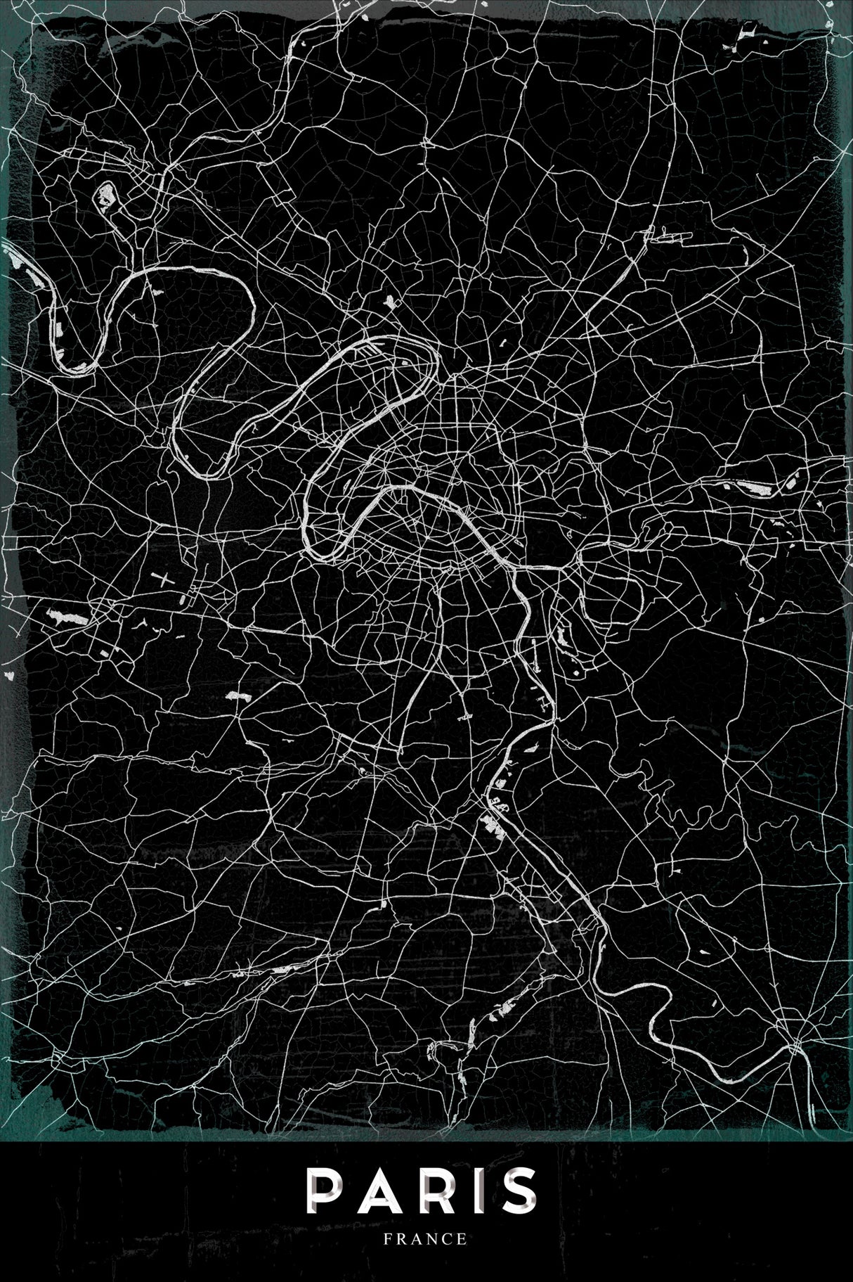 PARIS Poster och Canvastavla