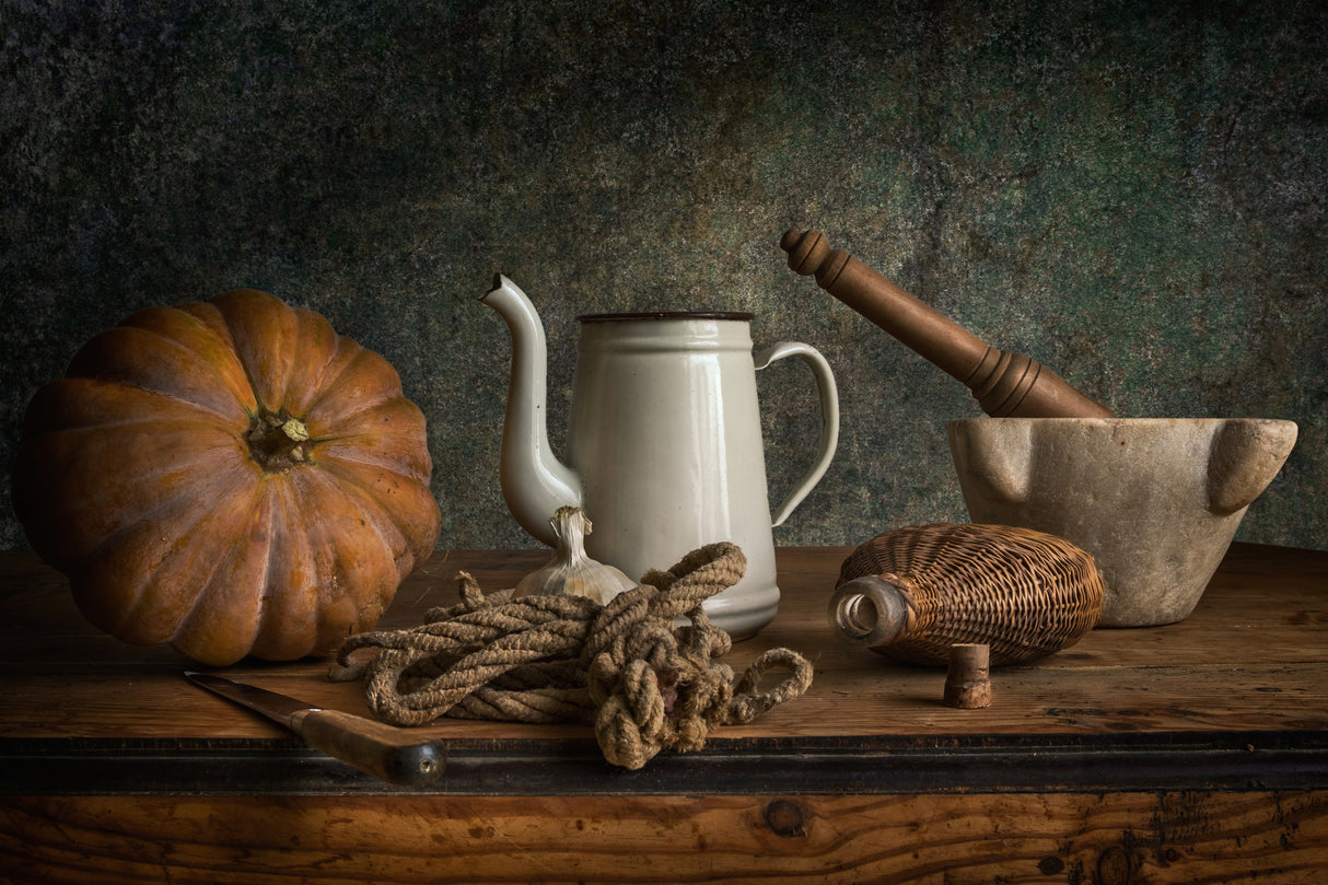 Still Life with Pumpkin II Poster och Canvastavla