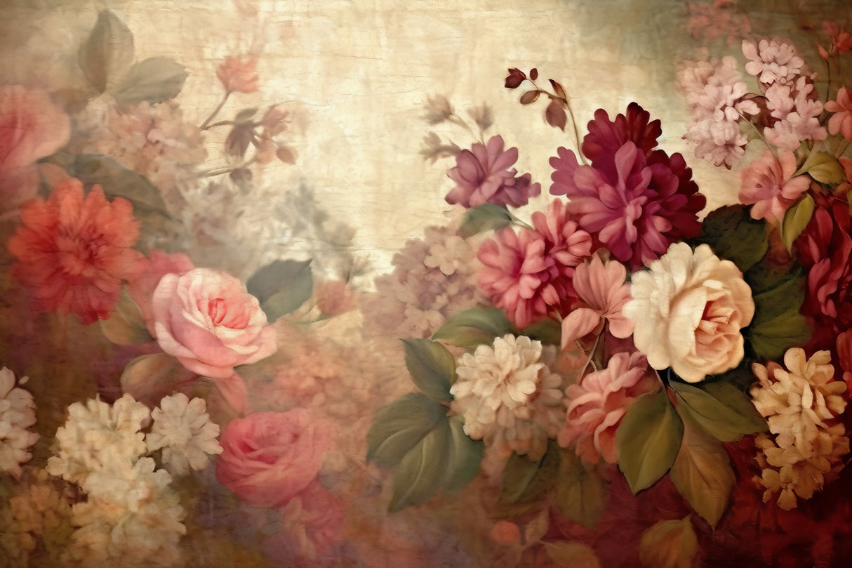 Fa Vintage Floral 27 Poster och Canvastavla