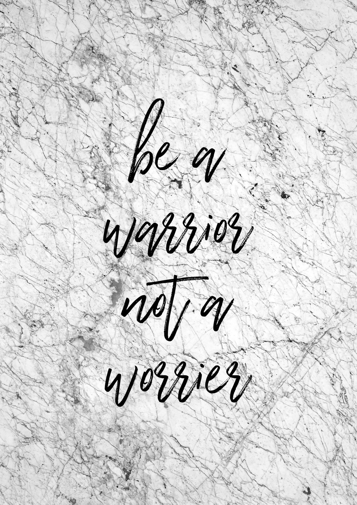 Be a Warrior Poster och Canvastavla