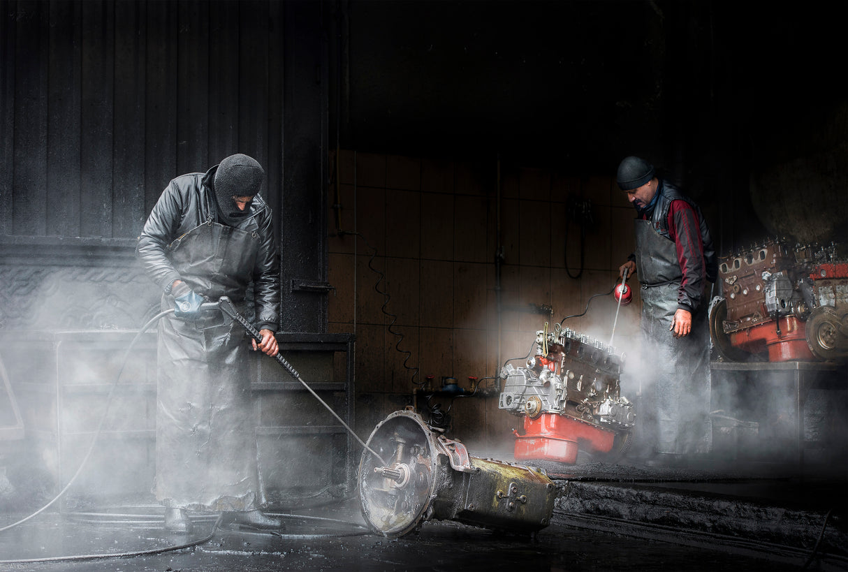 Engine wash Poster och Canvastavla