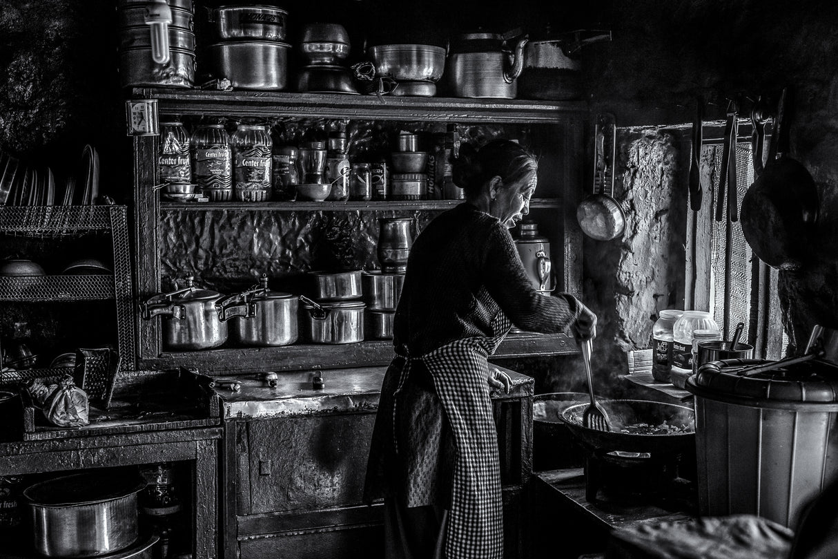 Tibetan Kitchen Poster och Canvastavla