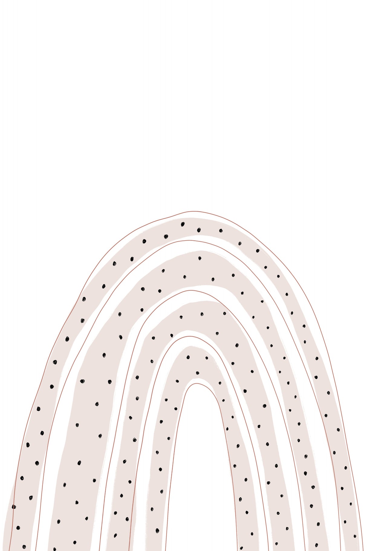 Dotted Rainbow Poster och Canvastavla