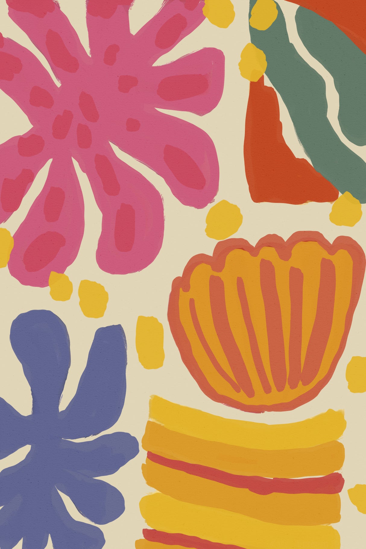 Happy Summer No 4 Poster och Canvastavla