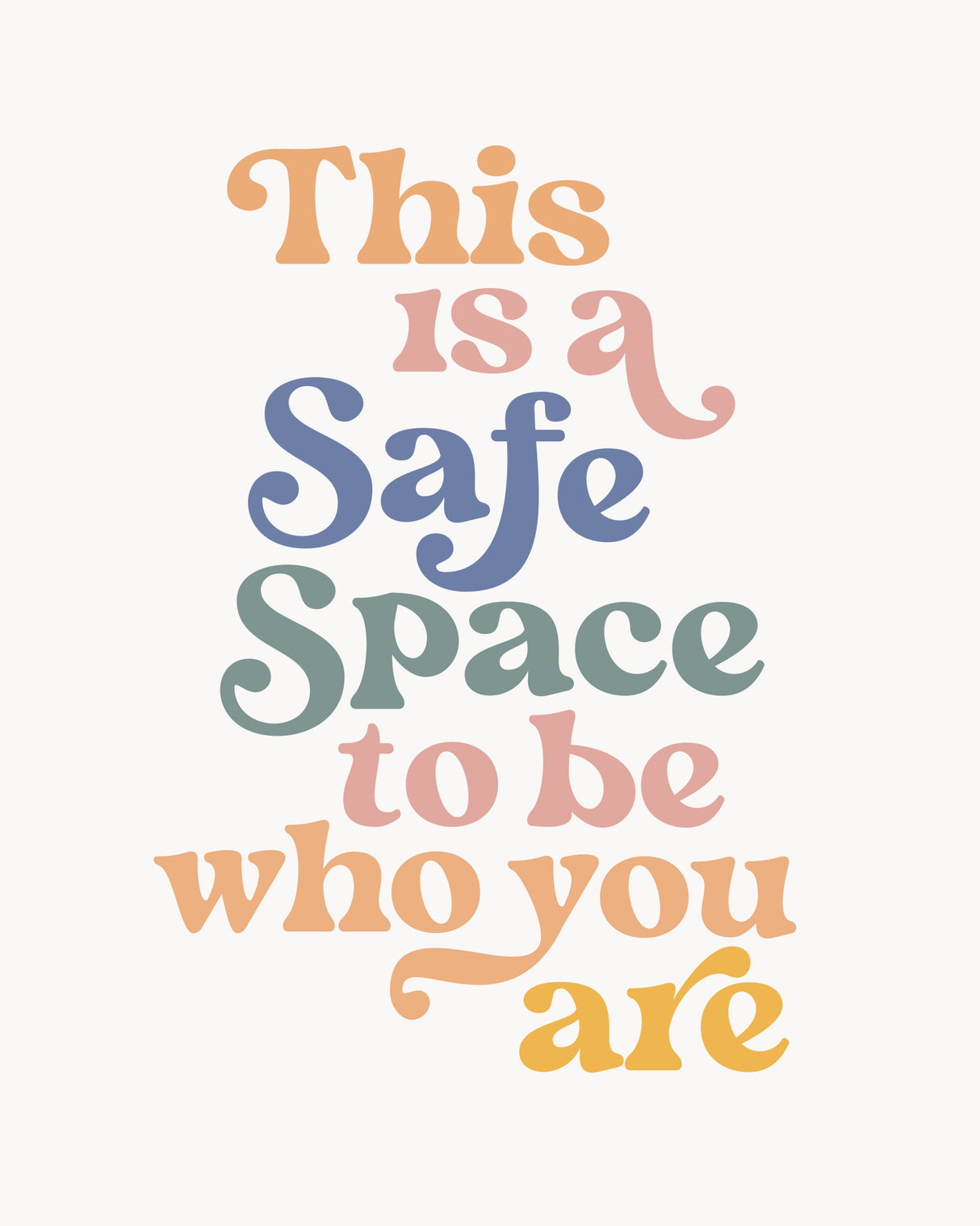 Safe Space Poster och Canvastavla
