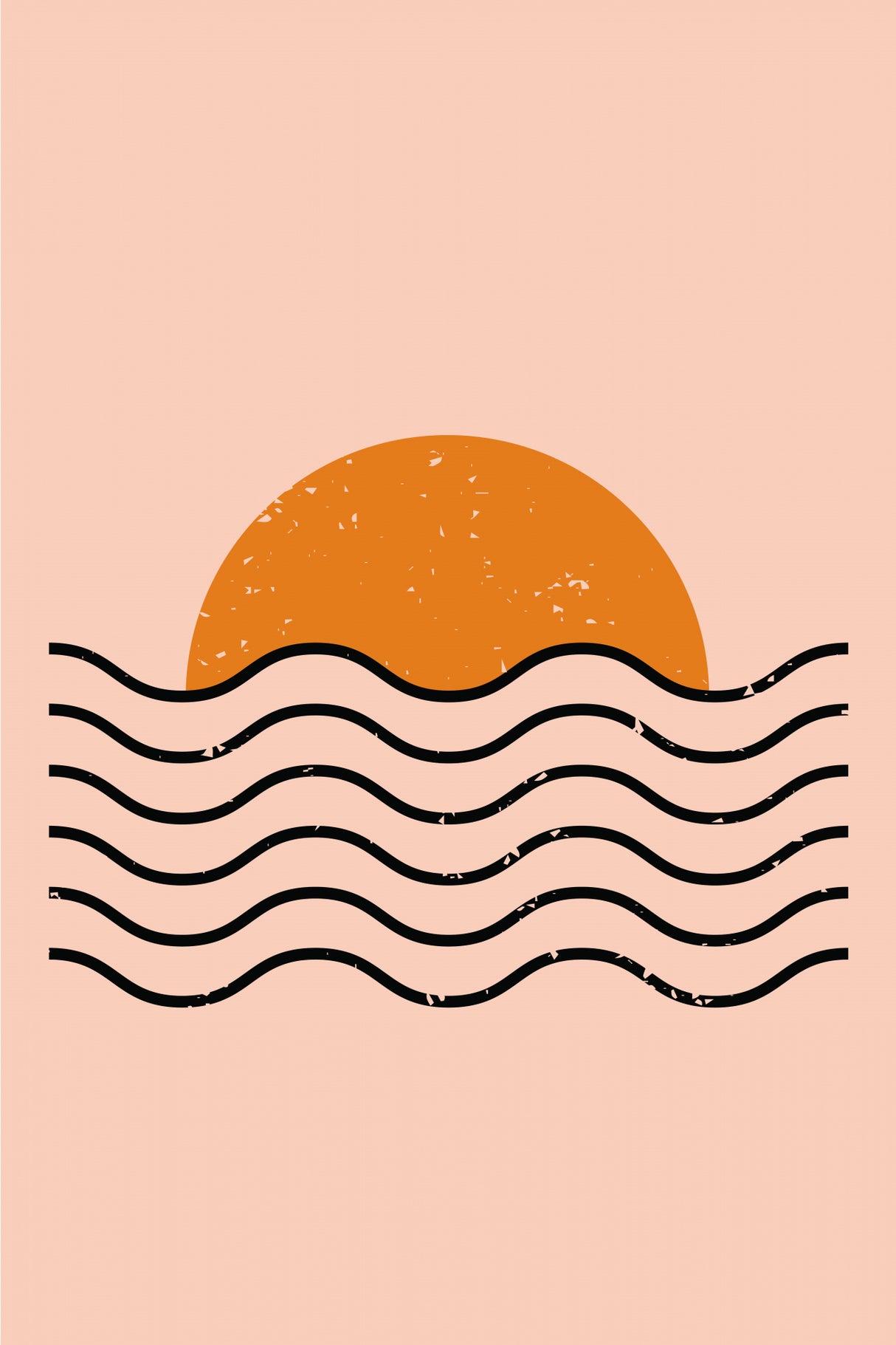 Boho Sunset Poster och Canvastavla