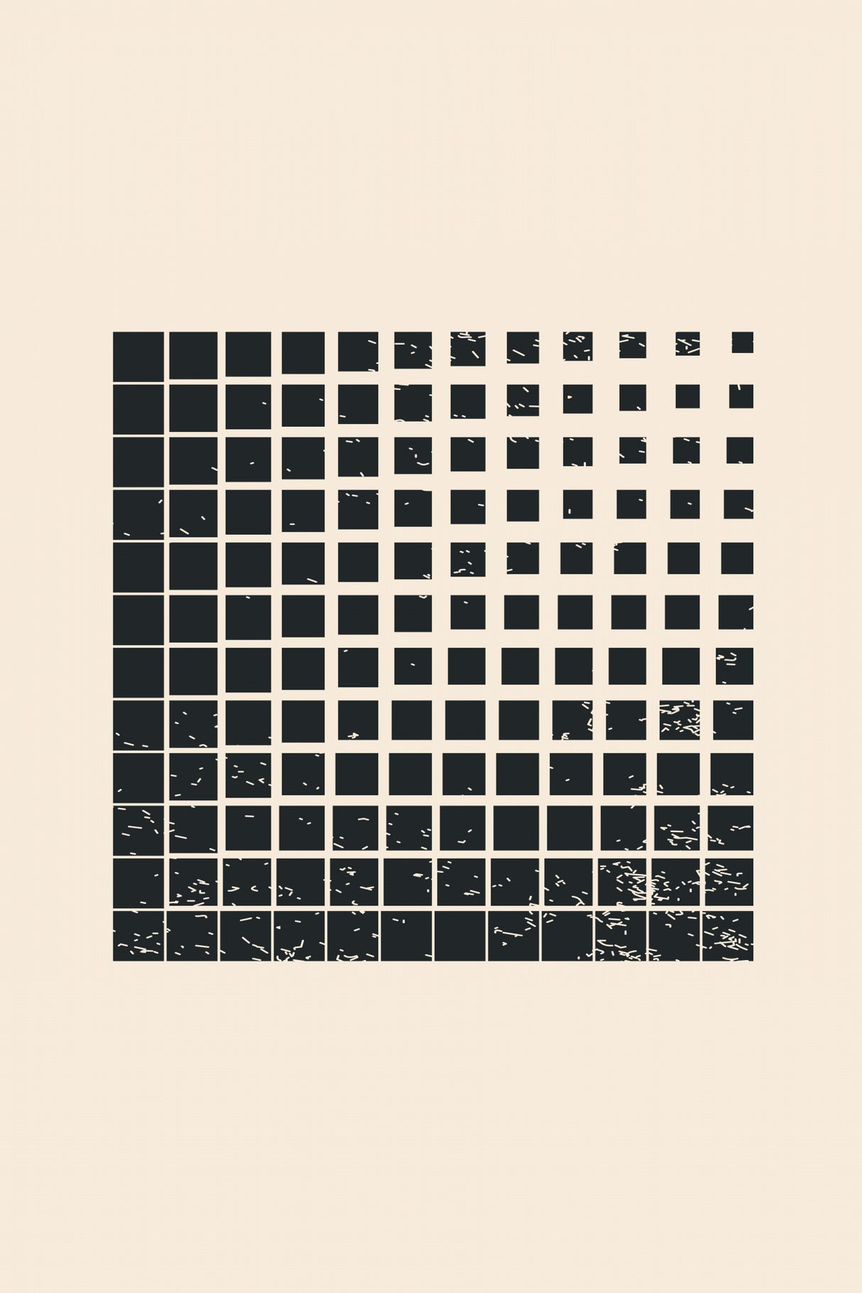 Minimal Halftone Shapes #4 Poster och Canvastavla