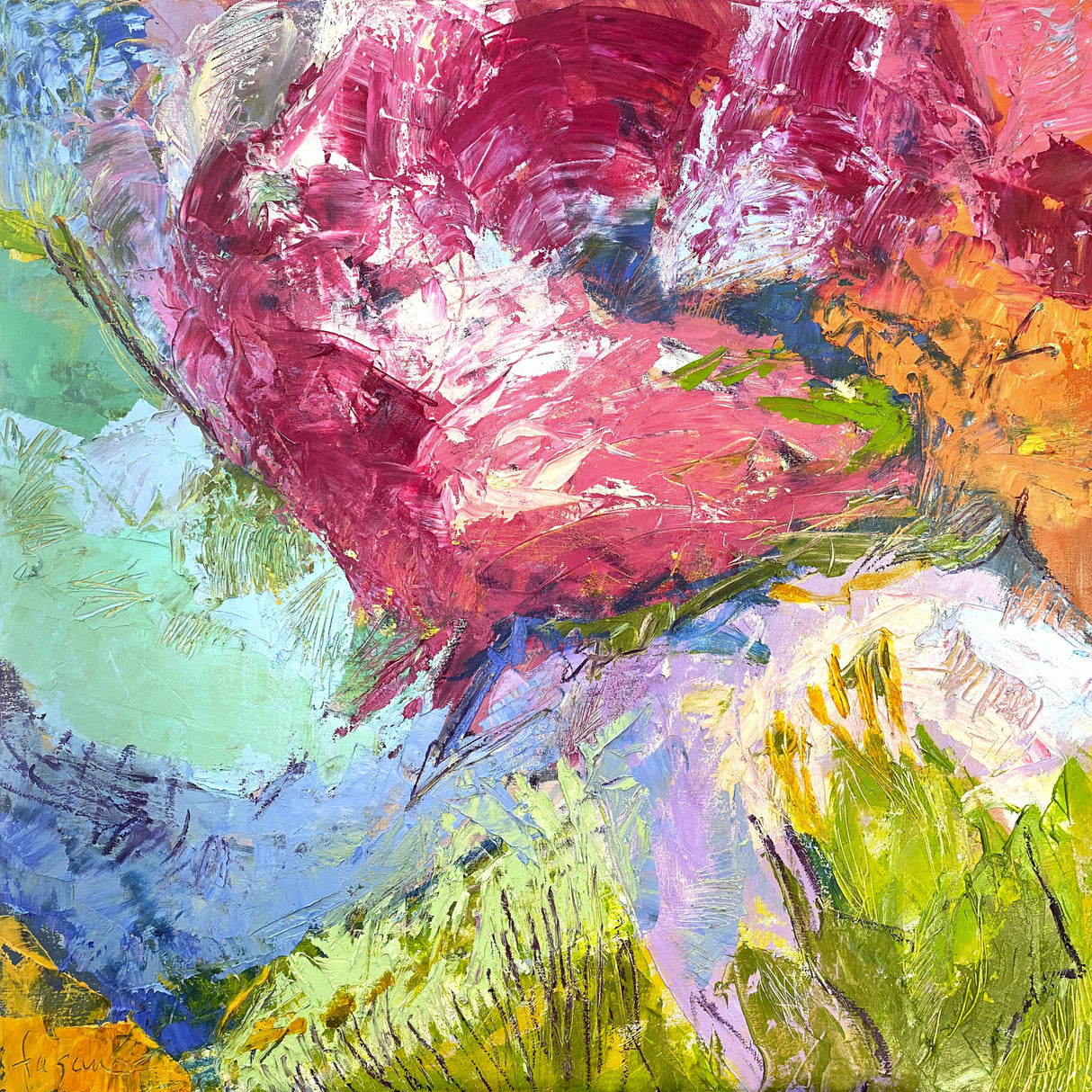 Df031bird In Hand Poster och Canvastavla