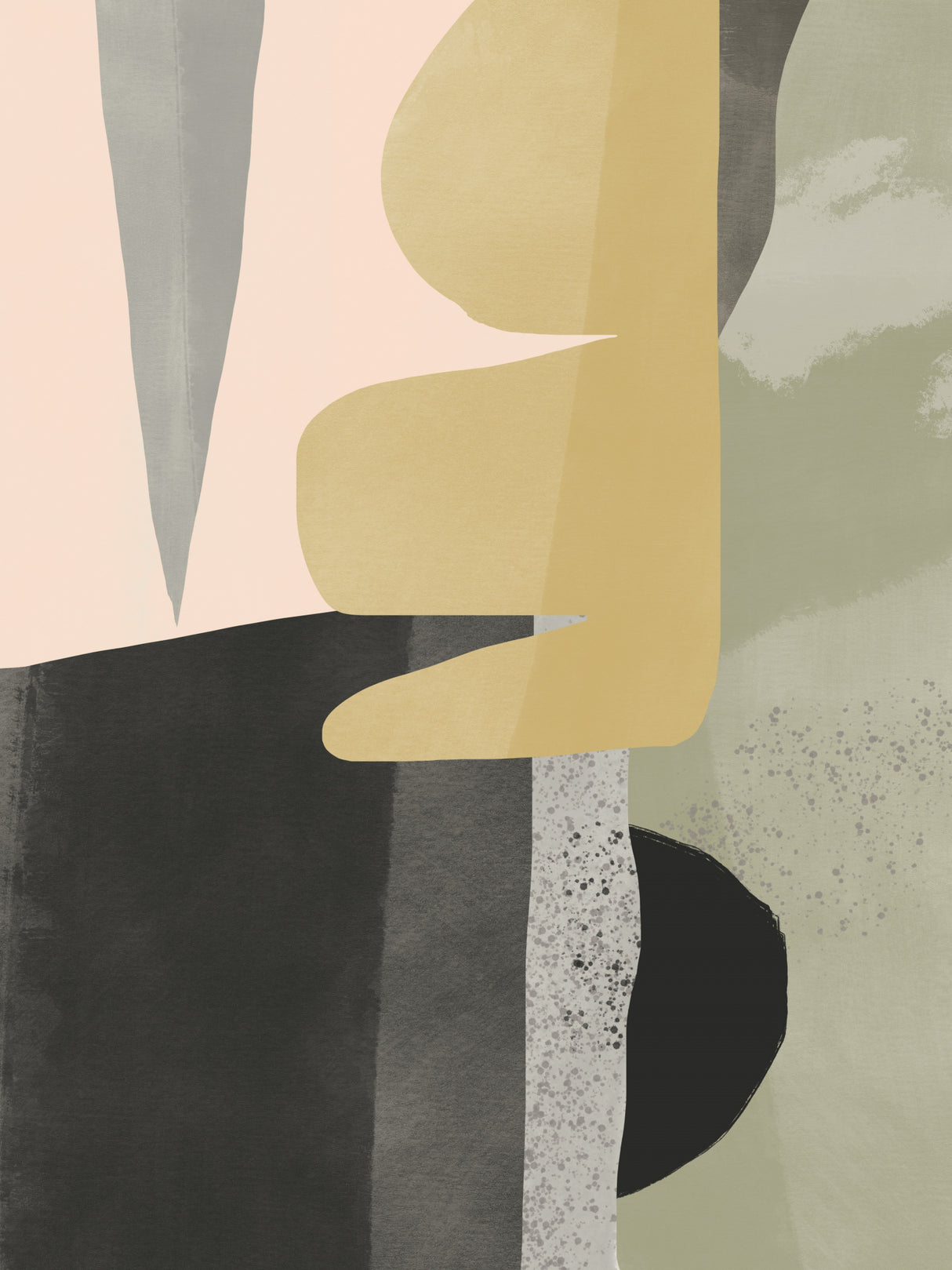 Abstract Shape Study Poster och Canvastavla