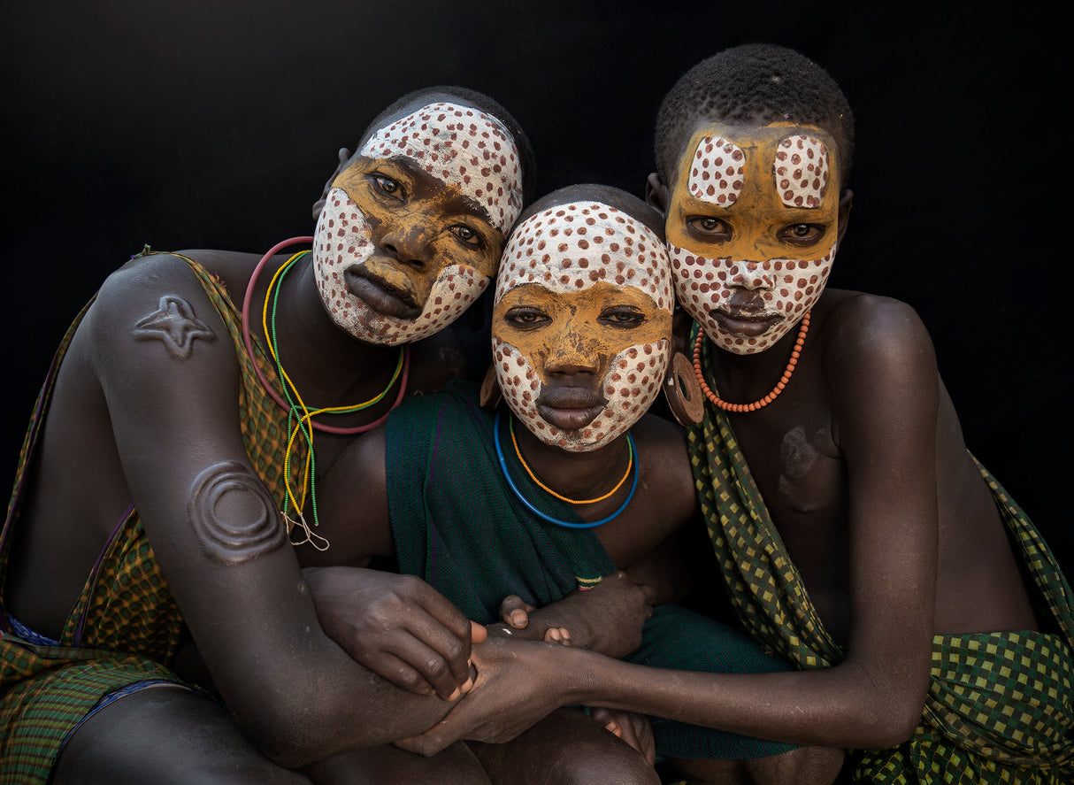 Ethiopian Suri tribes Poster och Canvastavla
