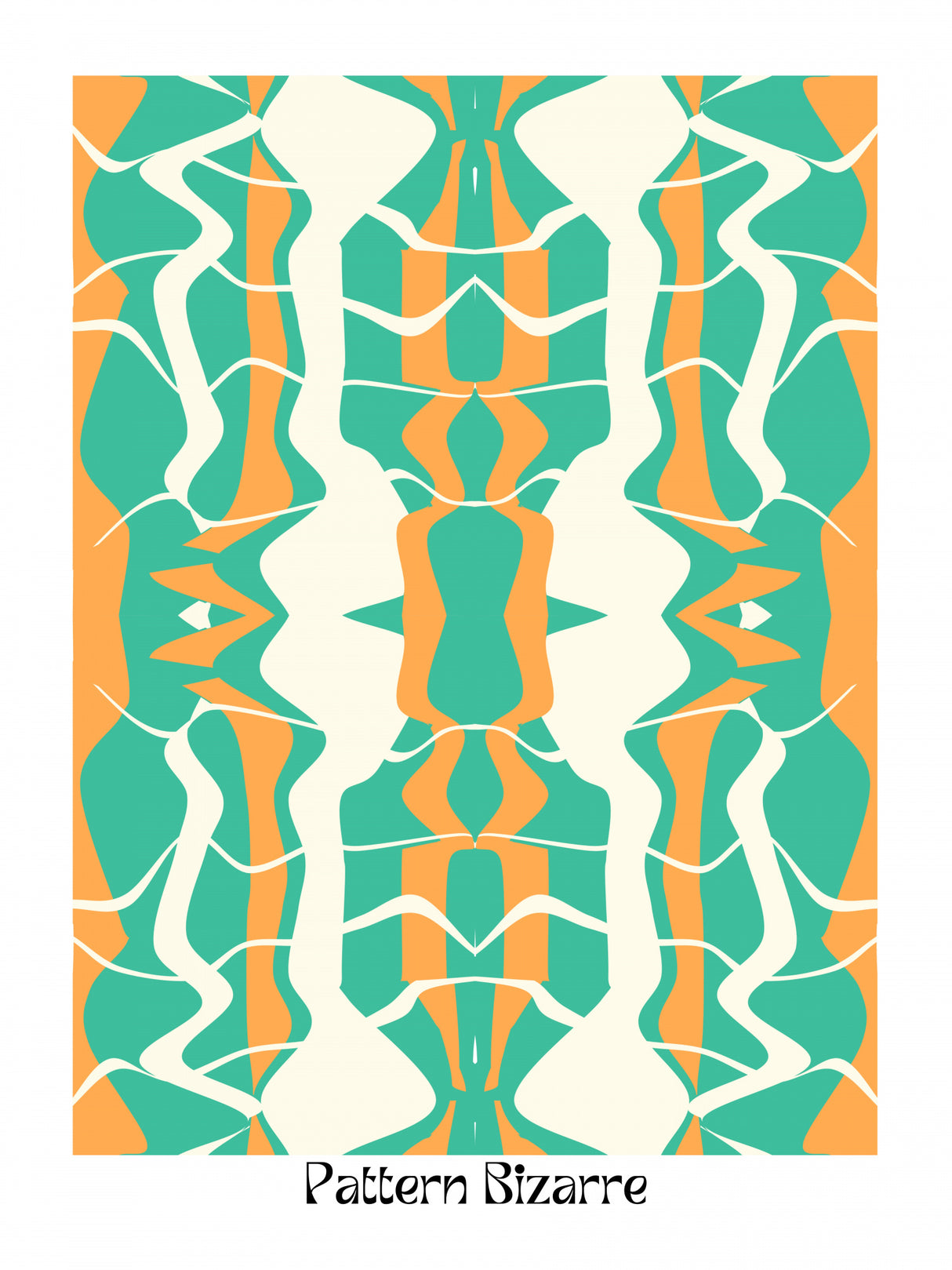 Pattern Bizarre Fluid Maximalist Poster och Canvastavla