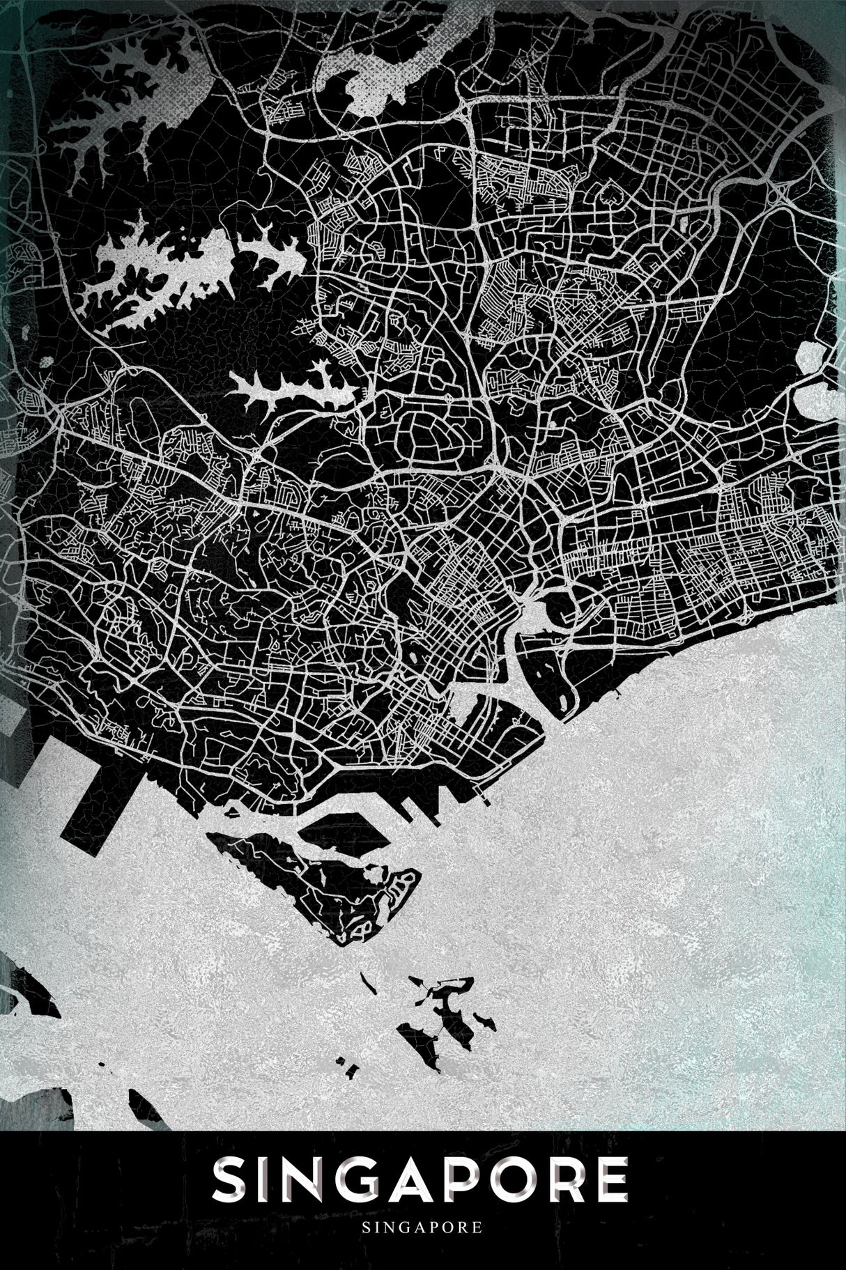 SINGAPORE Poster och Canvastavla