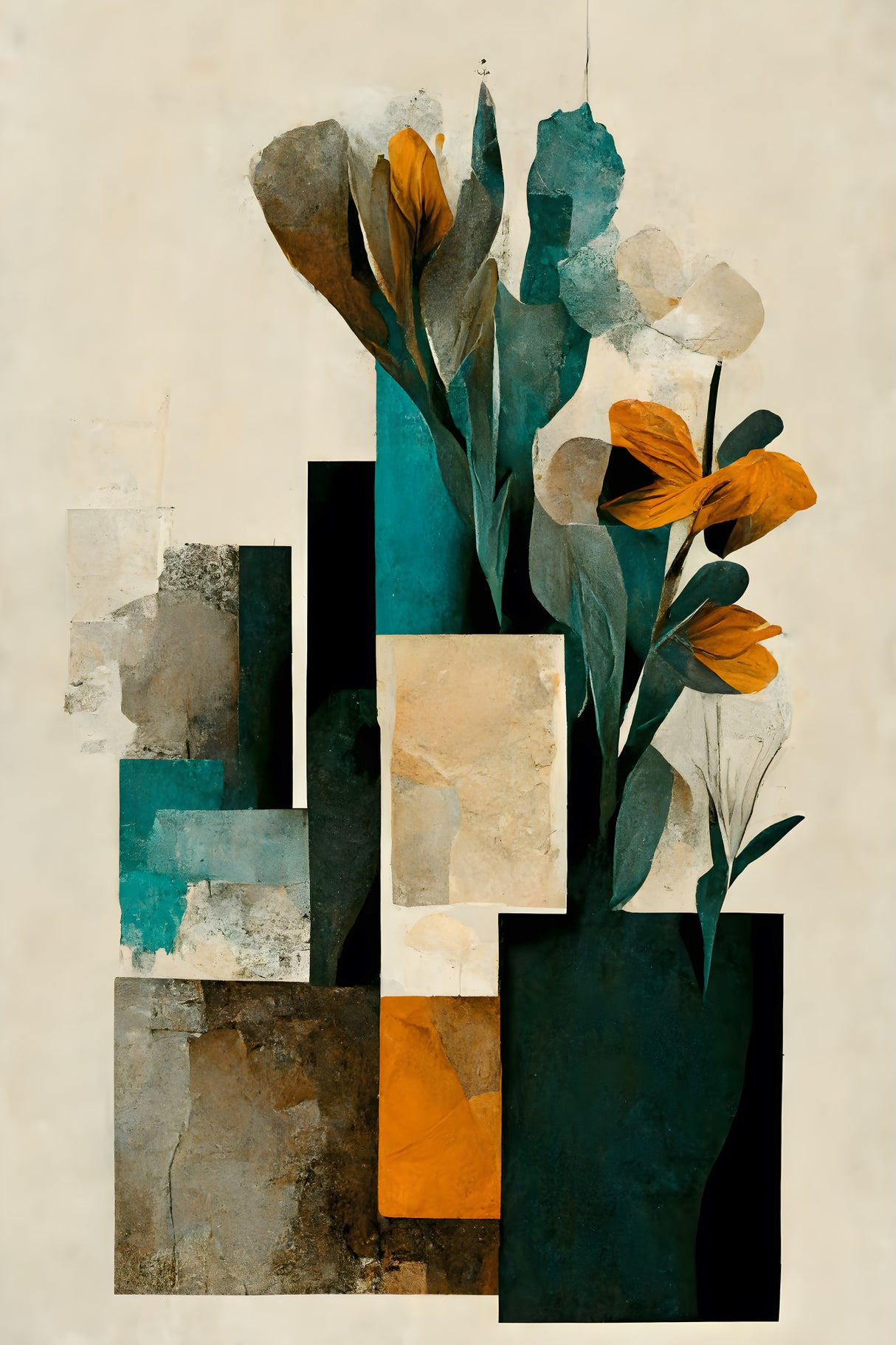 Abstract Arrangement Poster och Canvastavla