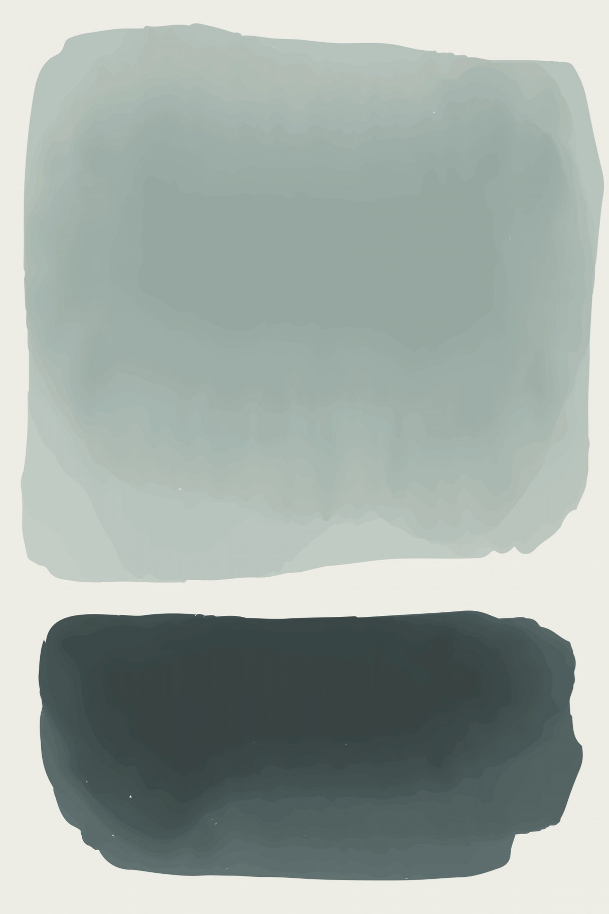 Black and Yellow Watercolor #2 Poster och Canvastavla